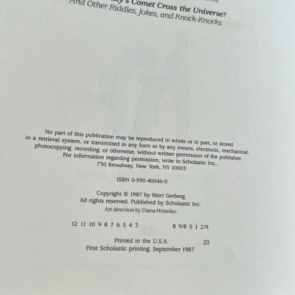 Rare Vintage Soft Cover Bear-ly Bear-able riddles, jokes and knock-knocks - Picture 6 of 8